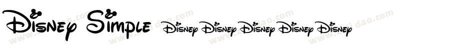 Disney Simple字体转换
